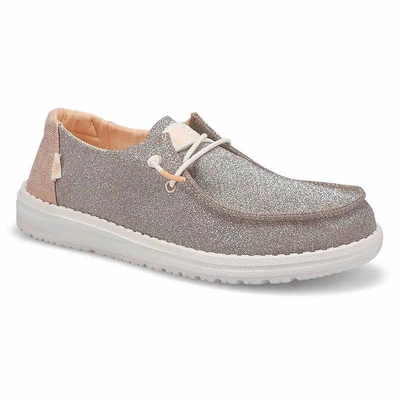 Women's Wendy Metallic Sparkle Casual Shoe - Rose