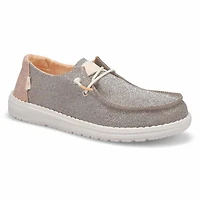 Women's Wendy Metallic Sparkle Casual Shoe - Rose