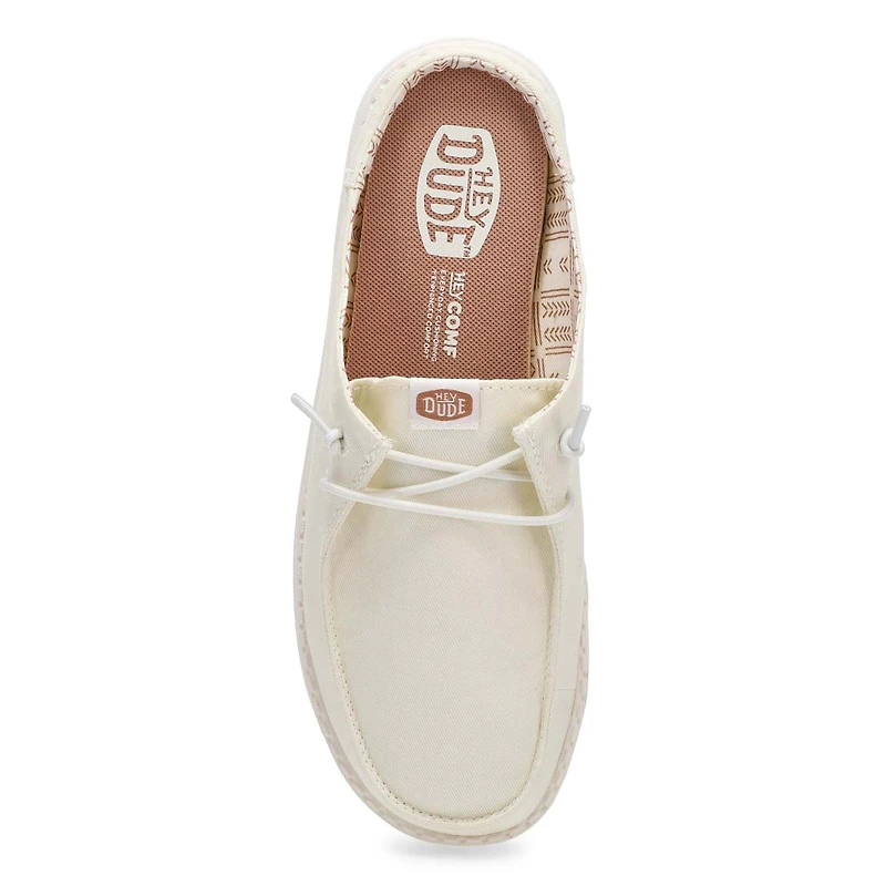 Women's Wendy Slip stretch canvas shoe - White
