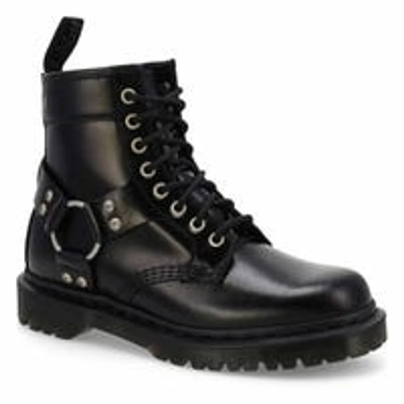 Botte décontractée à 8 œillets 1460 HARNESS, noir,