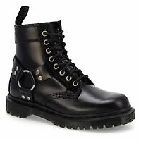 Botte décontractée à 8 œillets 1460 HARNESS, noir,