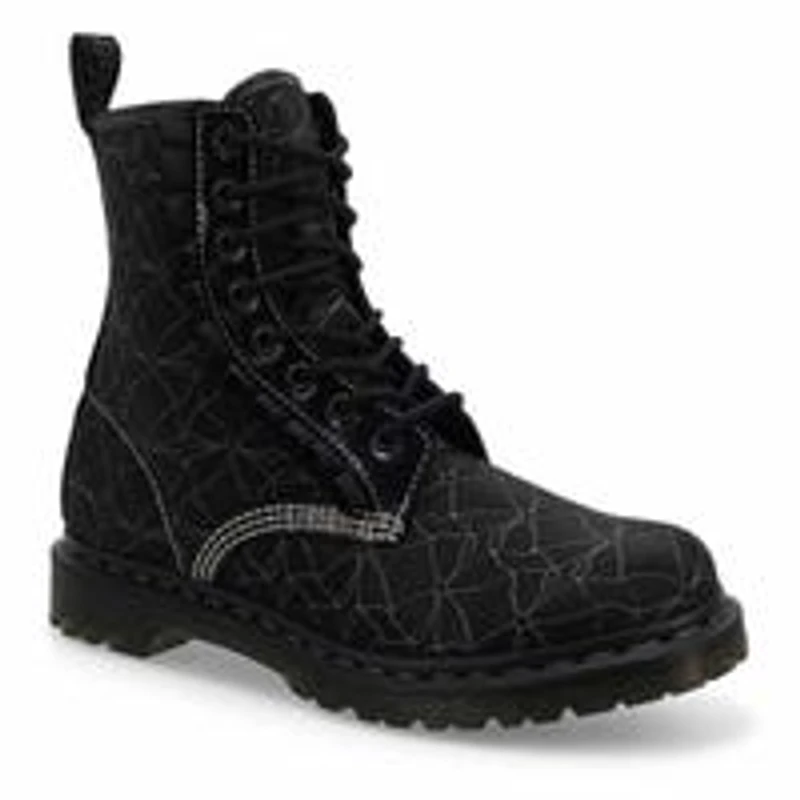Botte  8 illets 1460 FRILL, noir, femmes