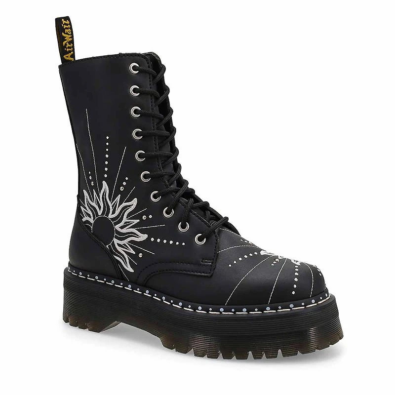 Botte  8 illets JADON HI SOLAR FLARE, noir, femm
