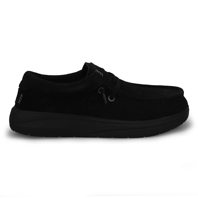 Men's Wally Comf Suede Casual Shoe - Black