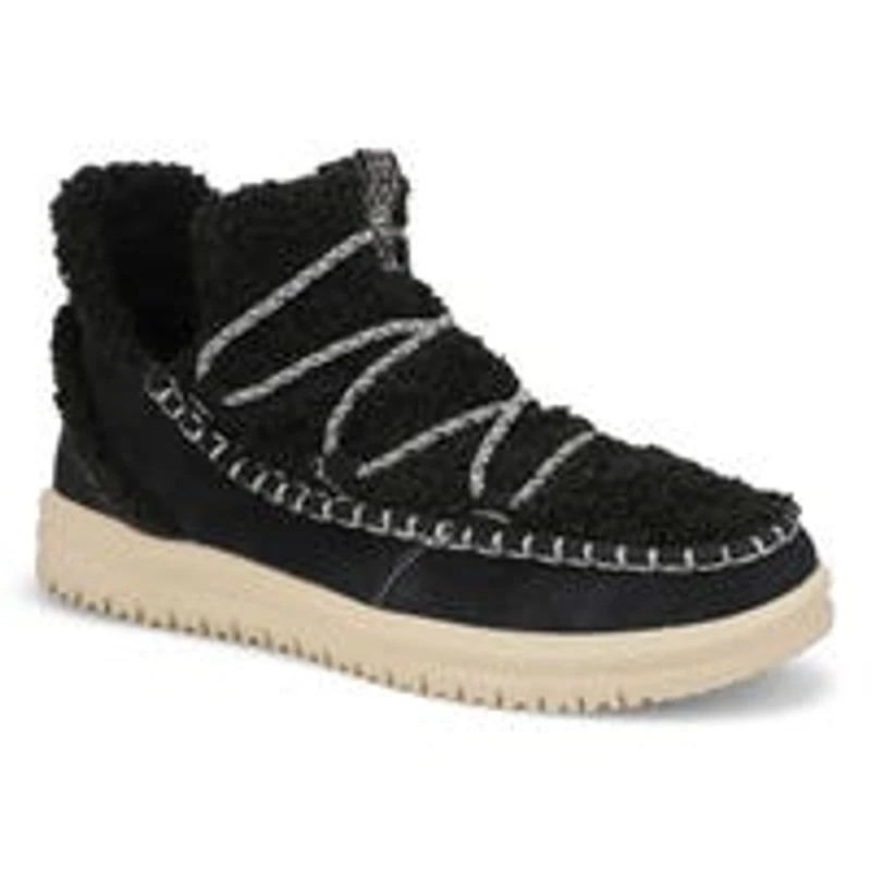 Women's Camden Suede Cozy Slip On Ankle Boot - Bla