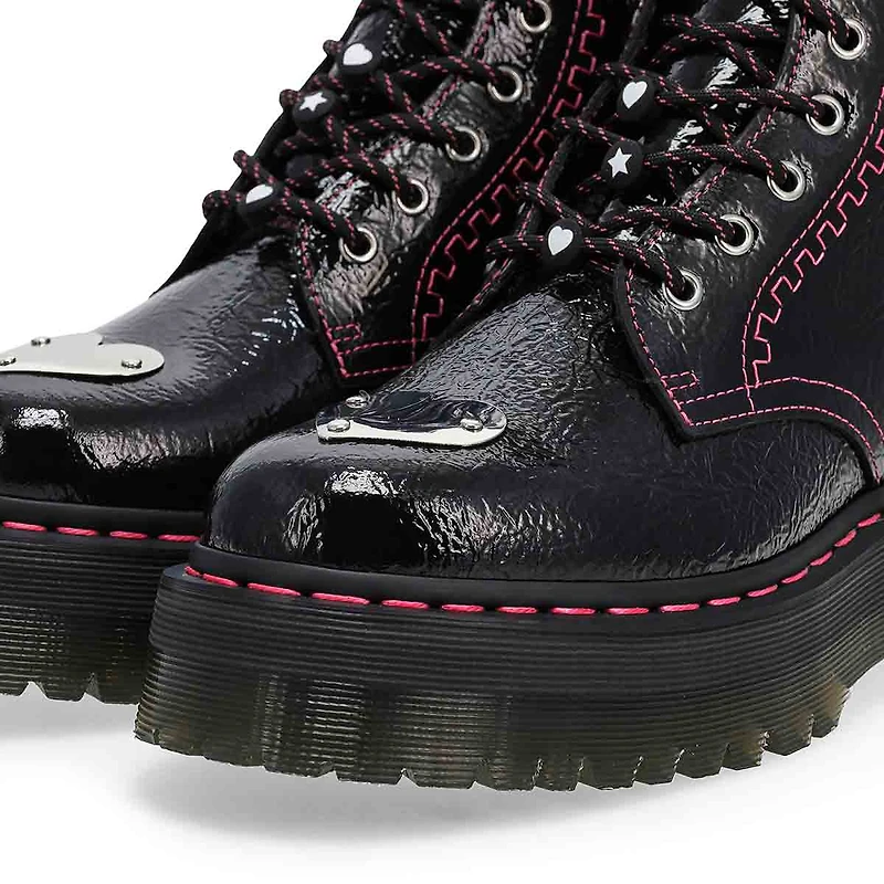 Women's Jadon Toe Plate 8-Eye Combat Boot - Black