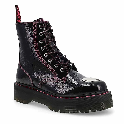 Women's Jadon Toe Plate 8-Eye Combat Boot - Black