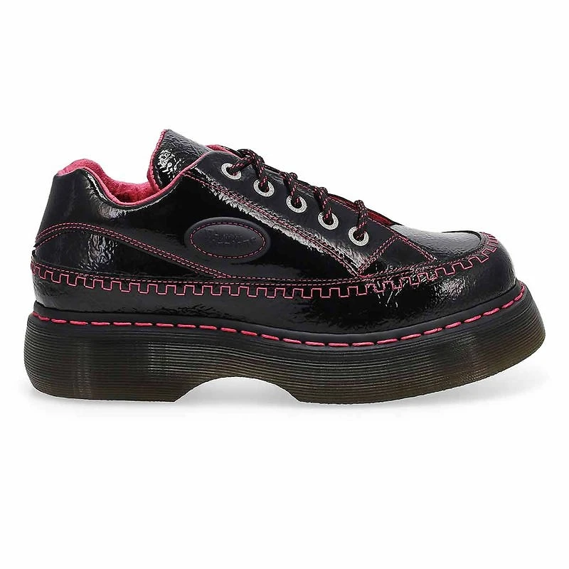 Women's Buzz 5 Eye Casual Platform Oxford - Black