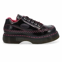 Women's Buzz 5 Eye Casual Platform Oxford - Black