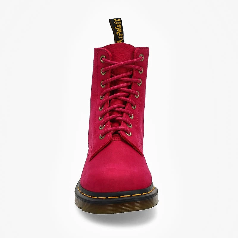Bottes PASCAL à 8 œillets, cuir noir, femmes