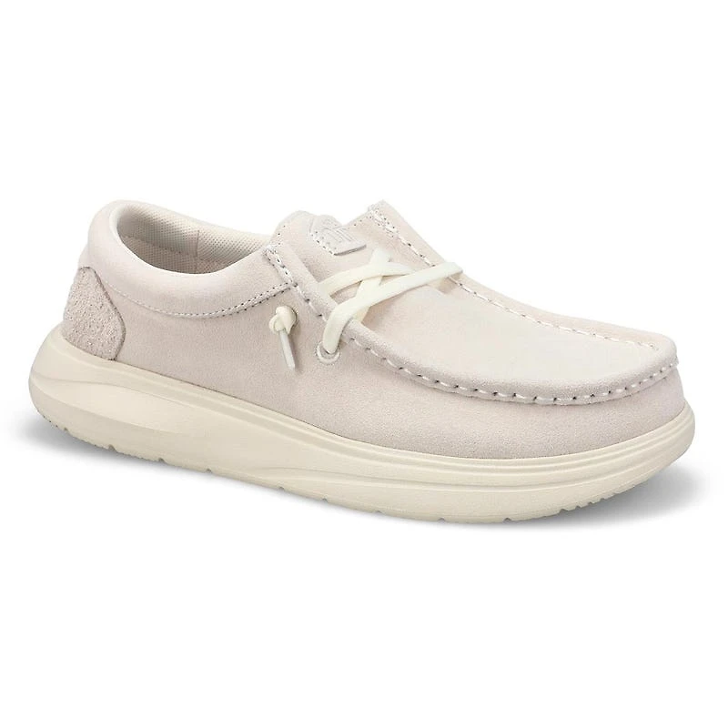 Women's Wendy Comf Suede Casual Shoe - Ivory