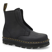 Unisex ZebZag Laceless Casual Boot - Black