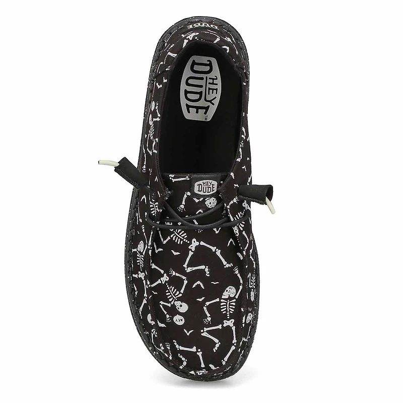 Women's Wendy Skeletons Casual Shoe - Black