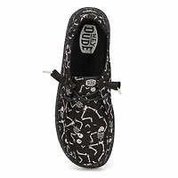 Women's Wendy Skeletons Casual Shoe - Black