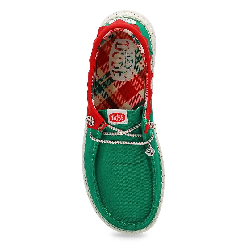 Women's  Wendy Holiday Elf  Canvas Casual Shoe - G