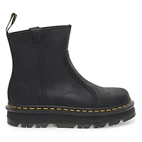 Unisex  ZebZag Rigger Pull On Casual Boot - Black