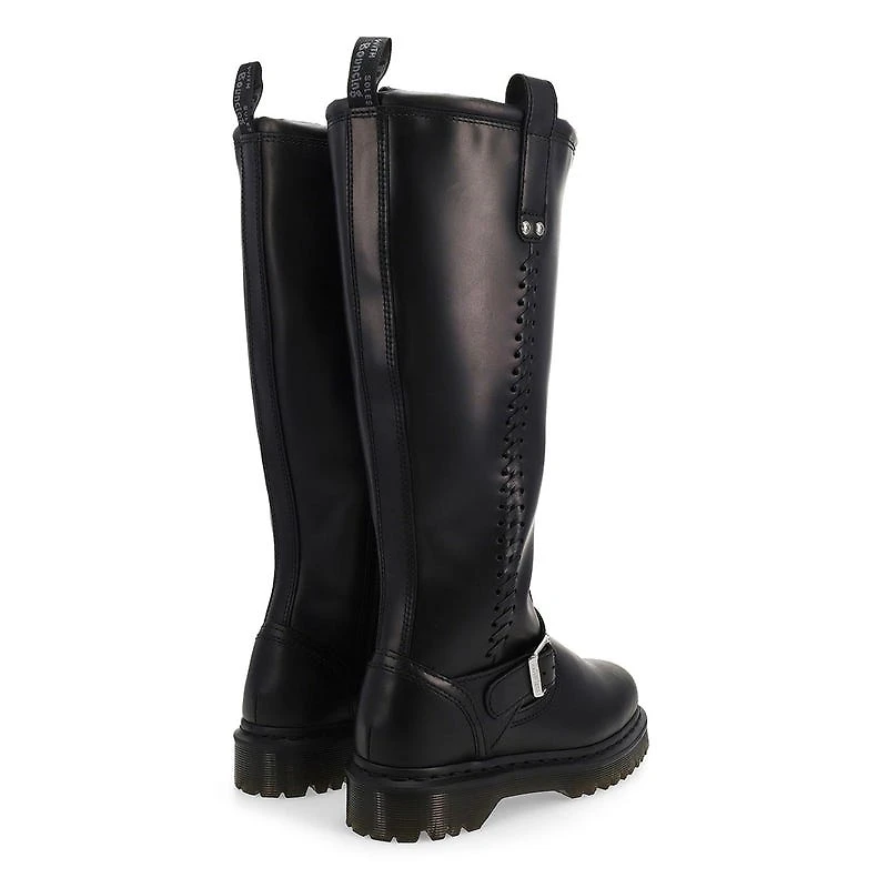 Women's Anistone Tall Biker Boot - Black