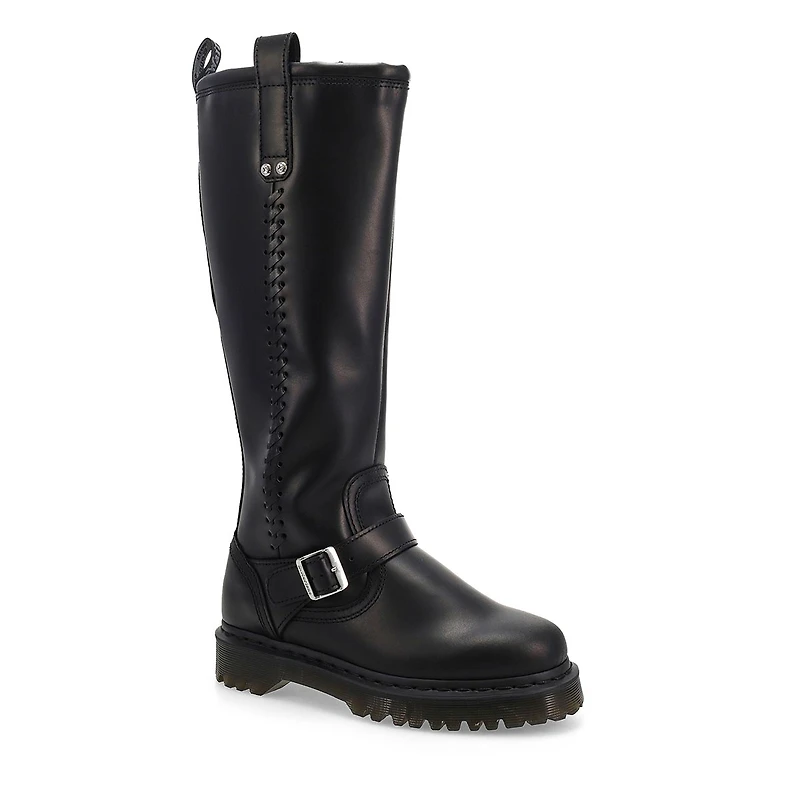 Women's  Anistone Tall Biker Boot - Black