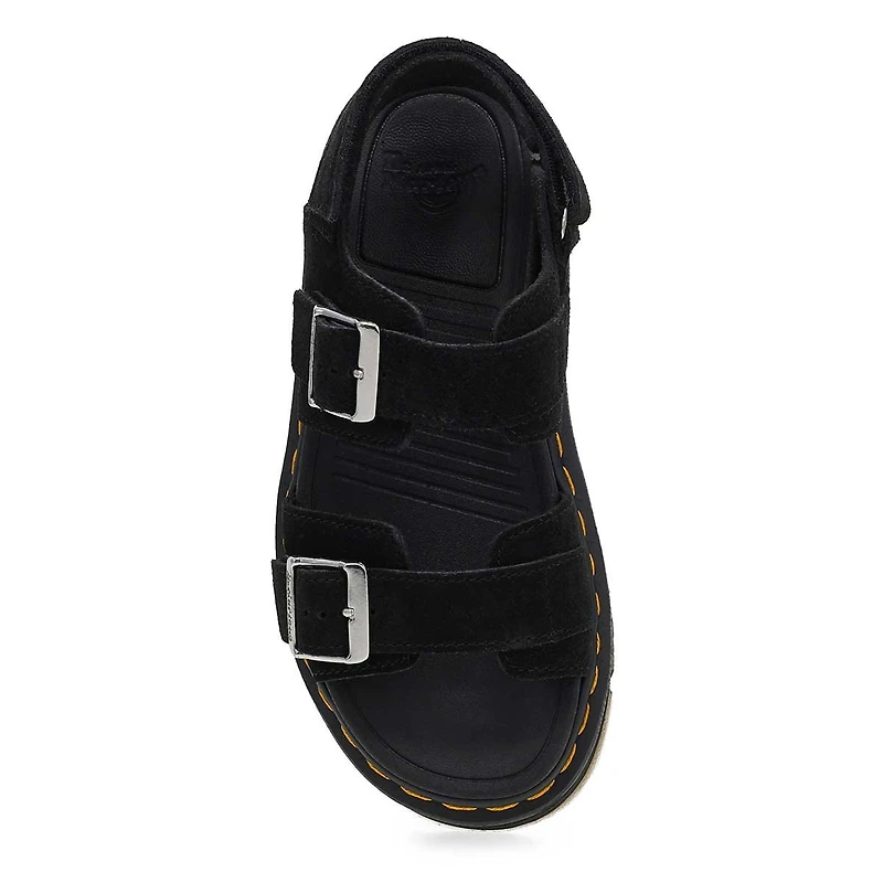 Women's  ZebZag 2 Strap Casual Sandal - Black