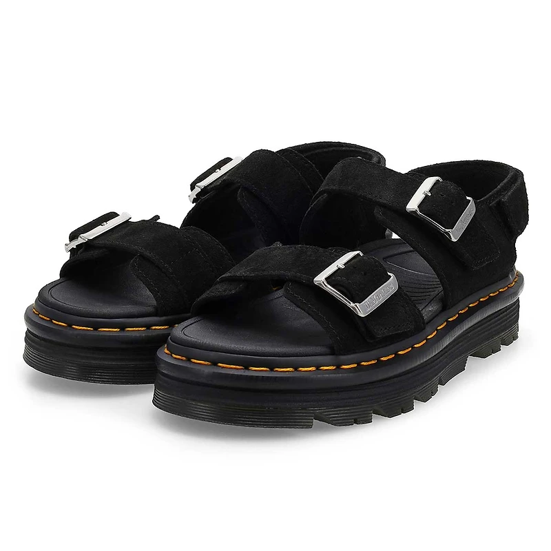 Women's  ZebZag 2 Strap Casual Sandal - Black