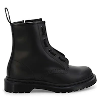 Unisex Pascal Zip Mono 8 Eye Boot - Black Smooth