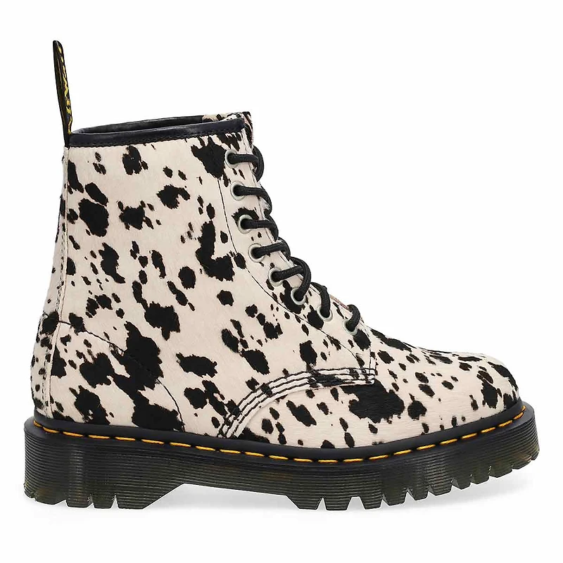 Botte en cuir 8illets 1460 BEX, noir, femmes