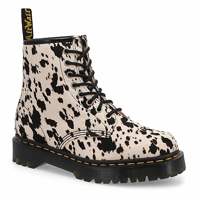 Botte en cuir  8illets 1460 BEX, noir, femmes