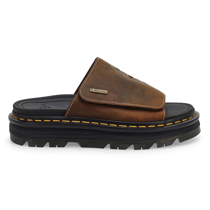 Women's  ZebZag Slide Sandal - Dark Brown