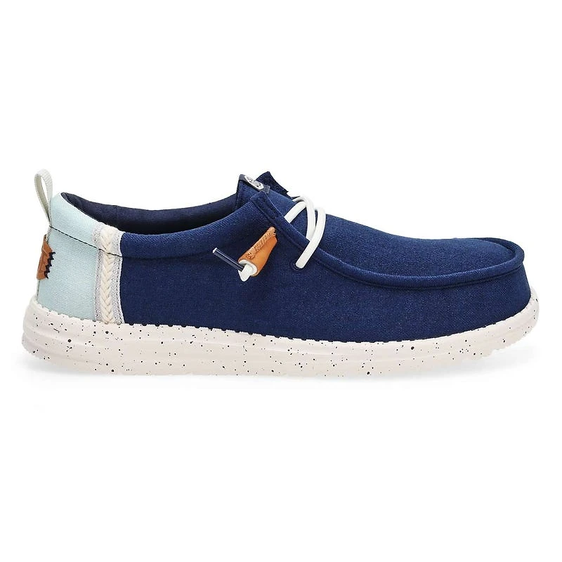 Men's Wally Craft Linen Casual Shoe - Navy Blaze/M