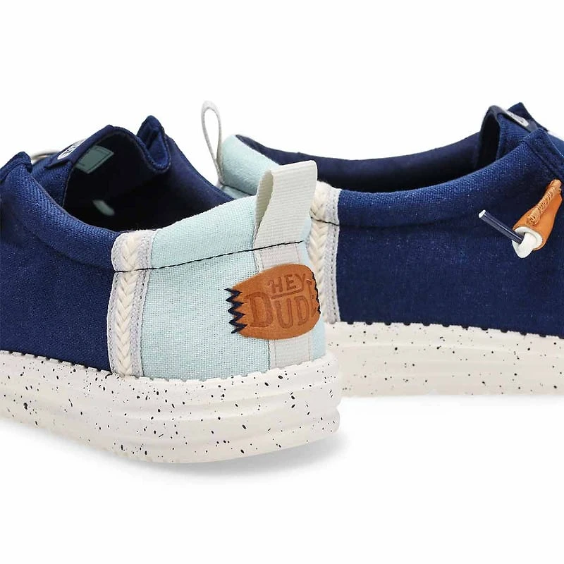 Men's Wally Craft Linen Casual Shoe - Navy Blaze/M