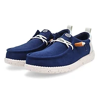 Men's Wally Craft Linen Casual Shoe - Navy Blaze/M