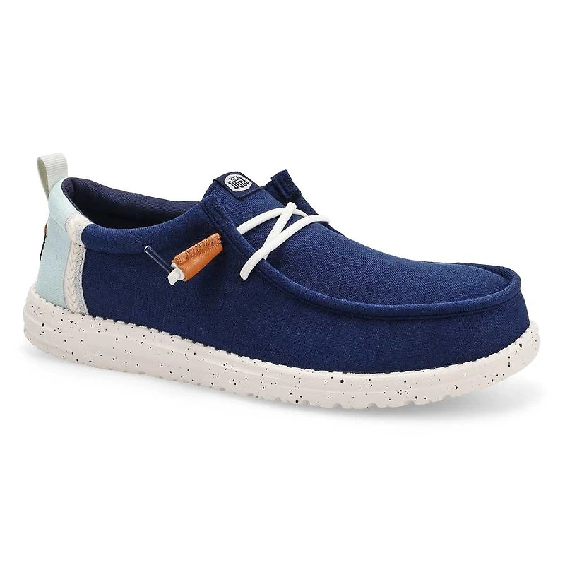 Men's Wally Craft Linen Casual Shoe - Navy Blaze/M