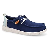 Men's Wally Craft Linen Casual Shoe - Navy Blaze/M