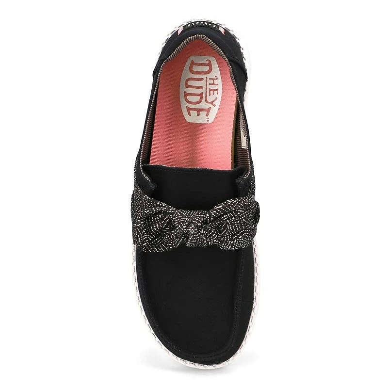 Women's Wendy Bow Essentials Casual Shoe - Black