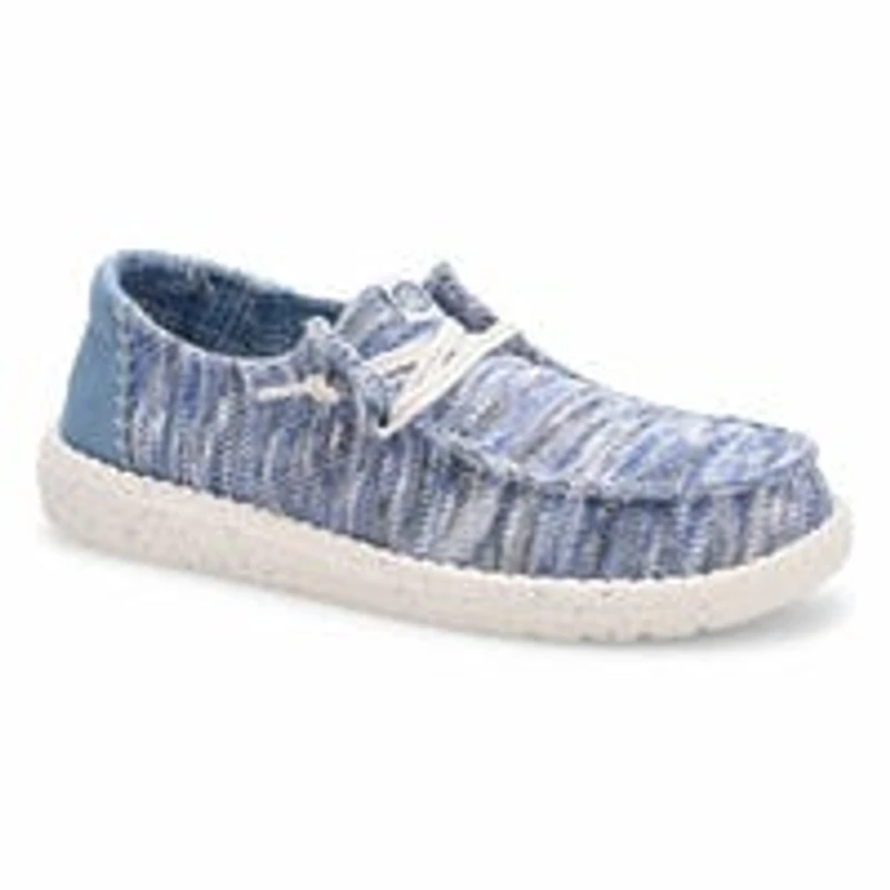 Wendy Knit Shimmer Casual Shoe - Light Blue/Multi