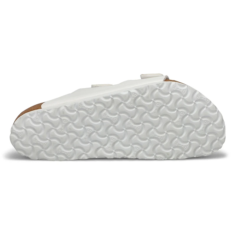 Sandale  2 brides ARIZONA BIRKO-FLOR, blanc, homm