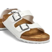 Sandale  2 brides ARIZONA BIRKO-FLOR, blanc, homm