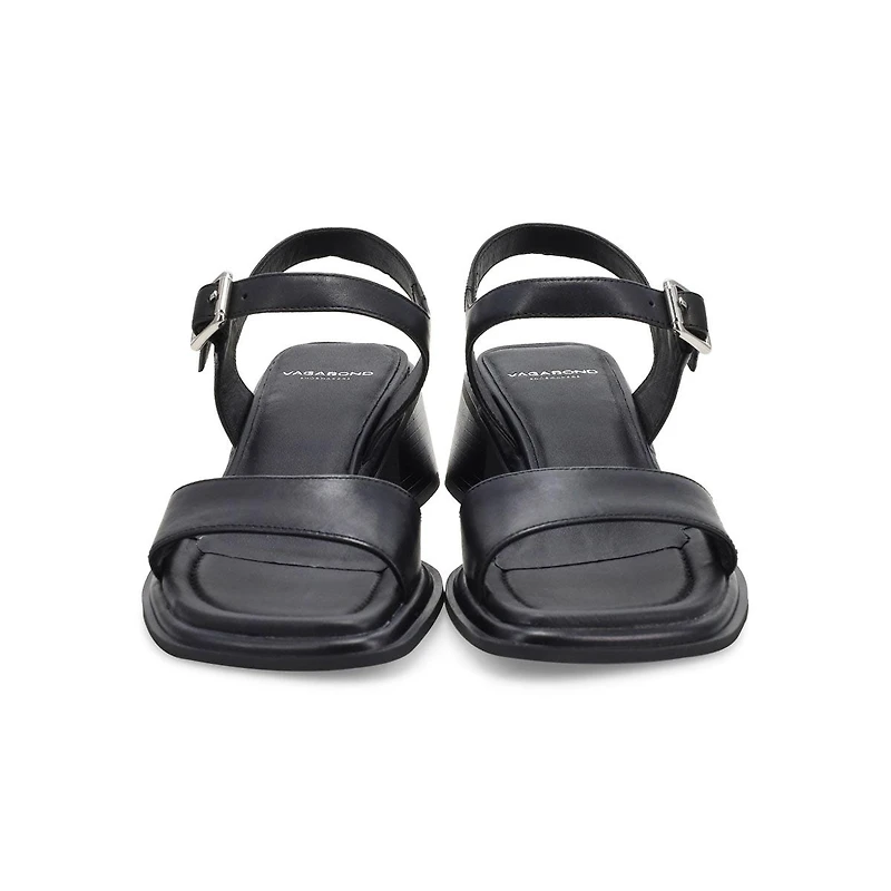Women's Ines Casual Heeled Sandal - Black