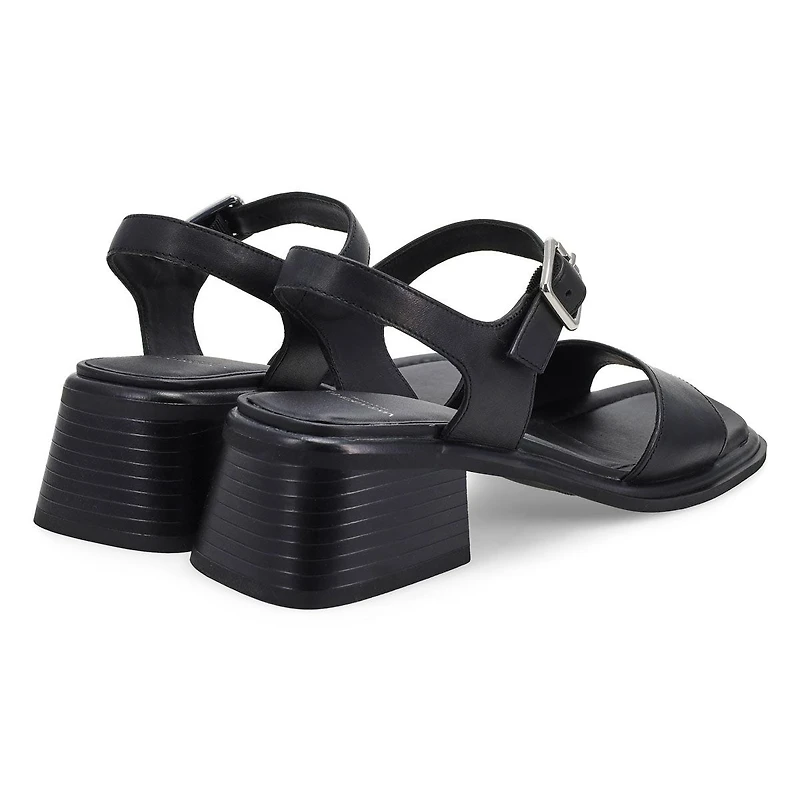 Women's Ines Casual Heeled Sandal - Black