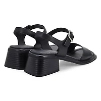 Women's Ines Casual Heeled Sandal - Black