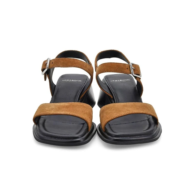 Sandale dcontracte  talon INES, noir, femmes