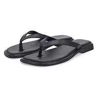 Women's Izzy Casual Thong Slide Sandal - Black