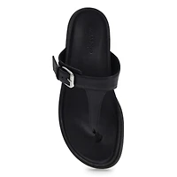 Women's Effie Casual Thong Sandal - Black