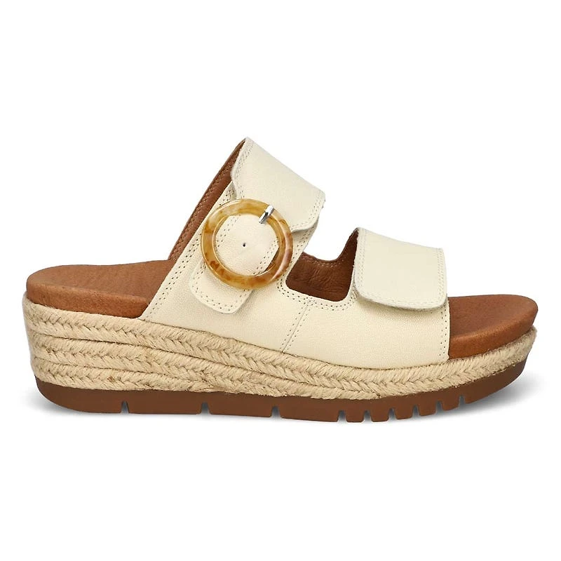 Sandale compense  enfiler MIRANDA 04, noir, femm