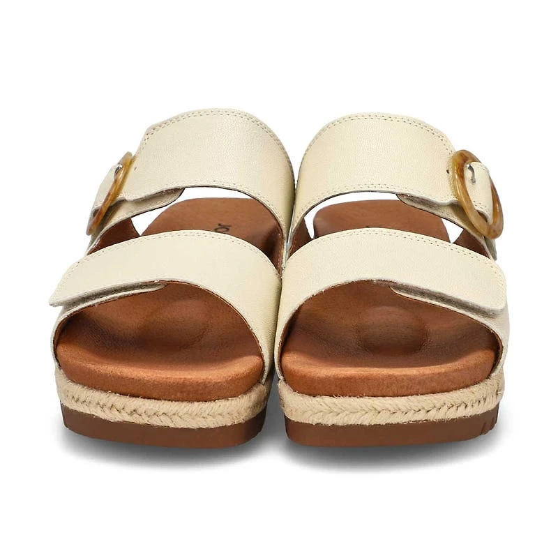 Sandale compense  enfiler MIRANDA 04, noir, femm