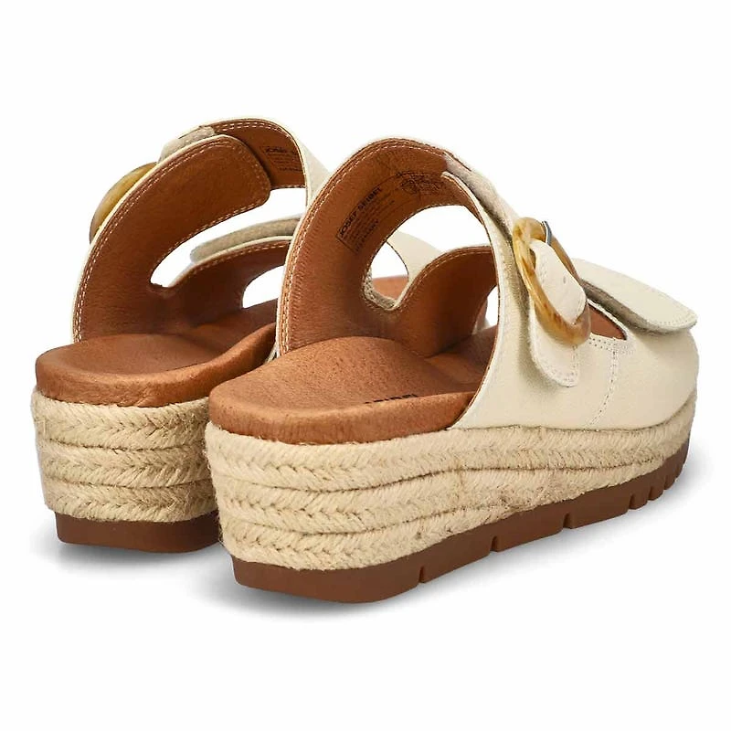 Sandale compense  enfiler MIRANDA 04, noir, femm