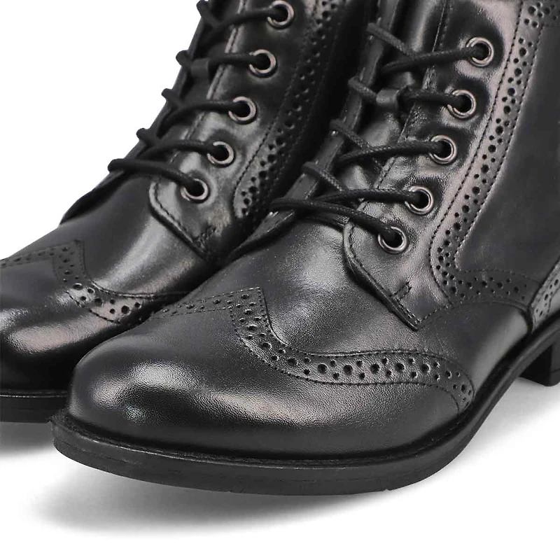Women's Simona 08 Lace Up Ankle Boot - Black