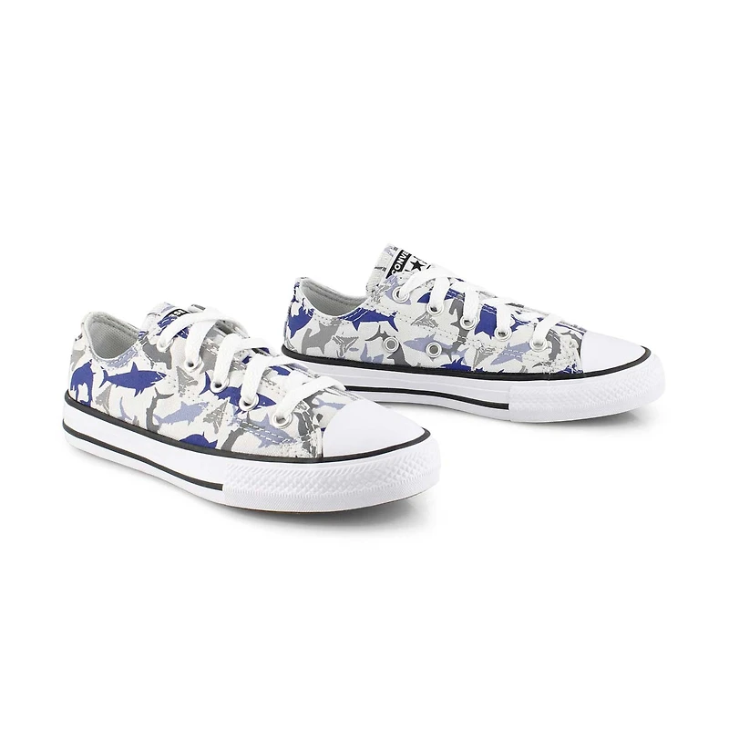 Boys' Chuck Taylor All Star Shark Bite Sneaker - D