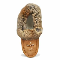 SoftMocs RABBIT, doublé en molleton, noir, femmes