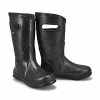 Girl's Rainboot Glitter Rain Boot - Black